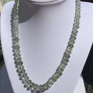 14K  Prasiolite Necklace, 300 CTW, natural Gems